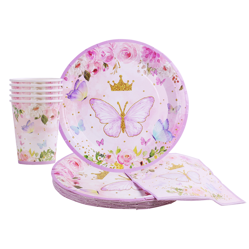 Pink Butterfly Birthday Party  - огляд і ціна Table Cloth Disposable