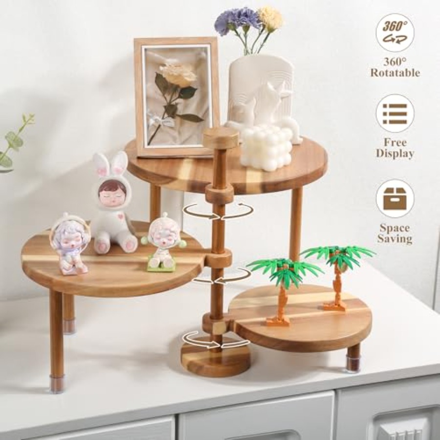 3 Tier Round Cupcake Stand 360 - огляд і ціна Cupcake Stand Tier