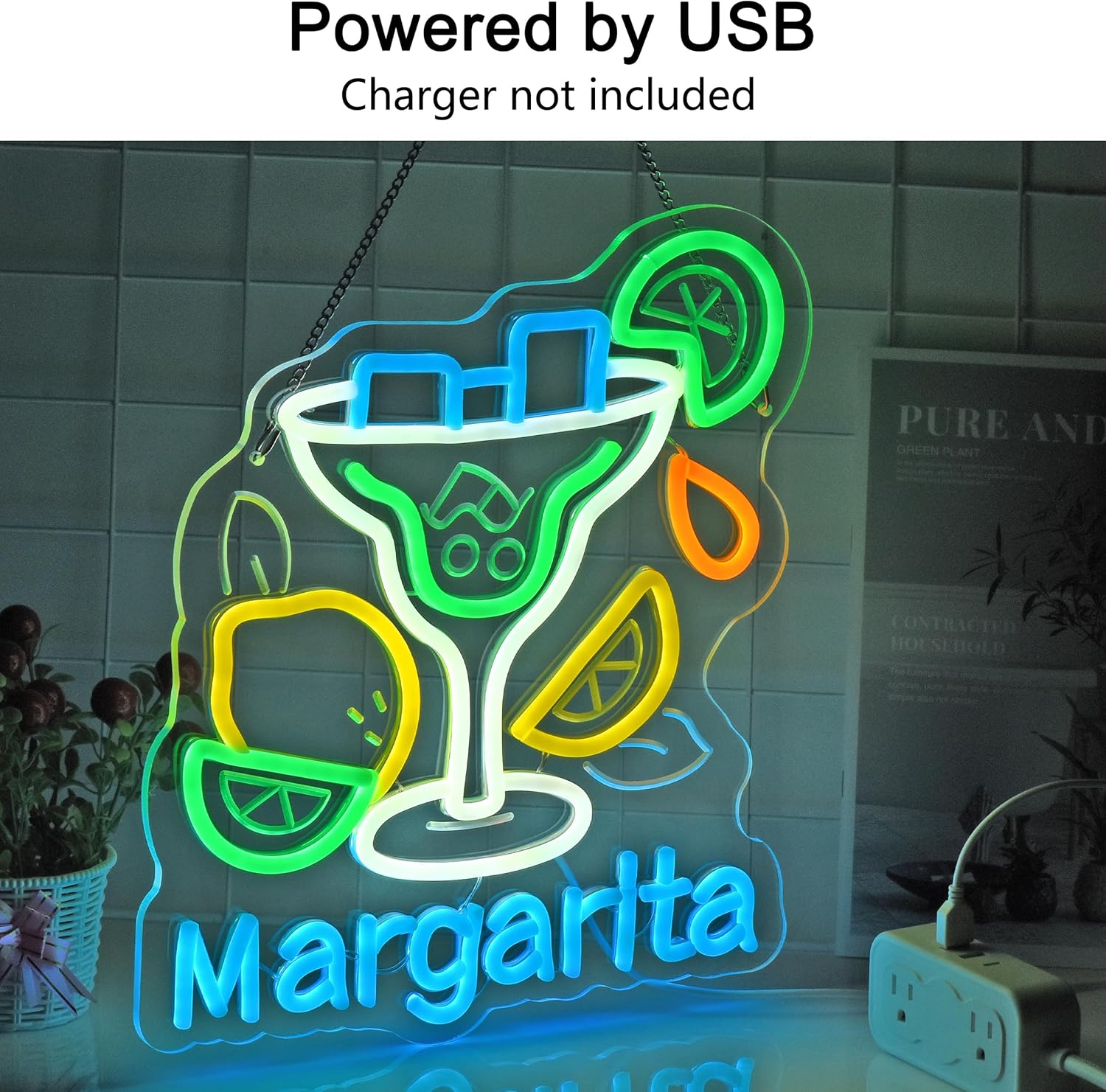 Margarita Neon Sign Wall Art D - огляд і ціна Neon Sign Party