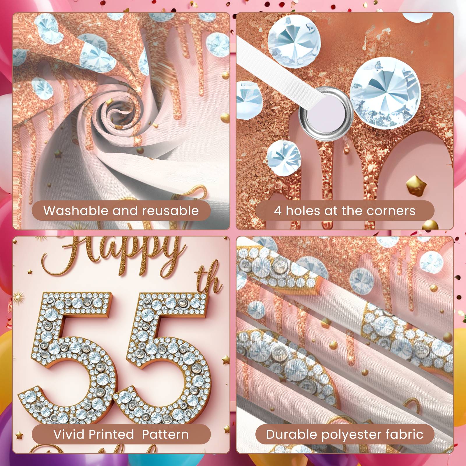 Birthday Celebration Banner St - огляд і ціна Party Banner Gold