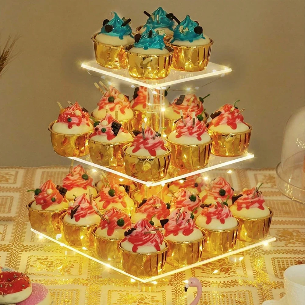 3/4 Tier Acrylic Cupcake Displ - огляд і ціна Cupcake Stand Tier