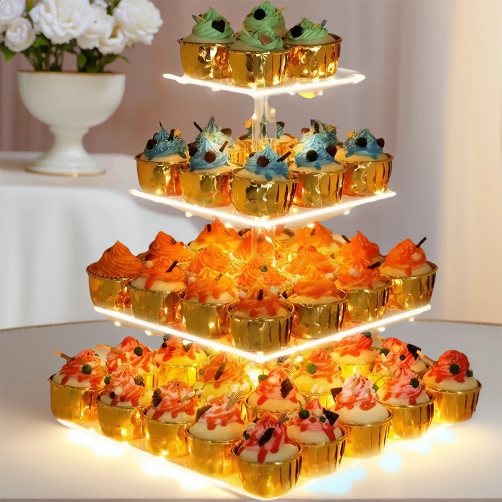 3/4 Tier Acrylic Cupcake Displ - огляд і ціна Cupcake Stand Tier