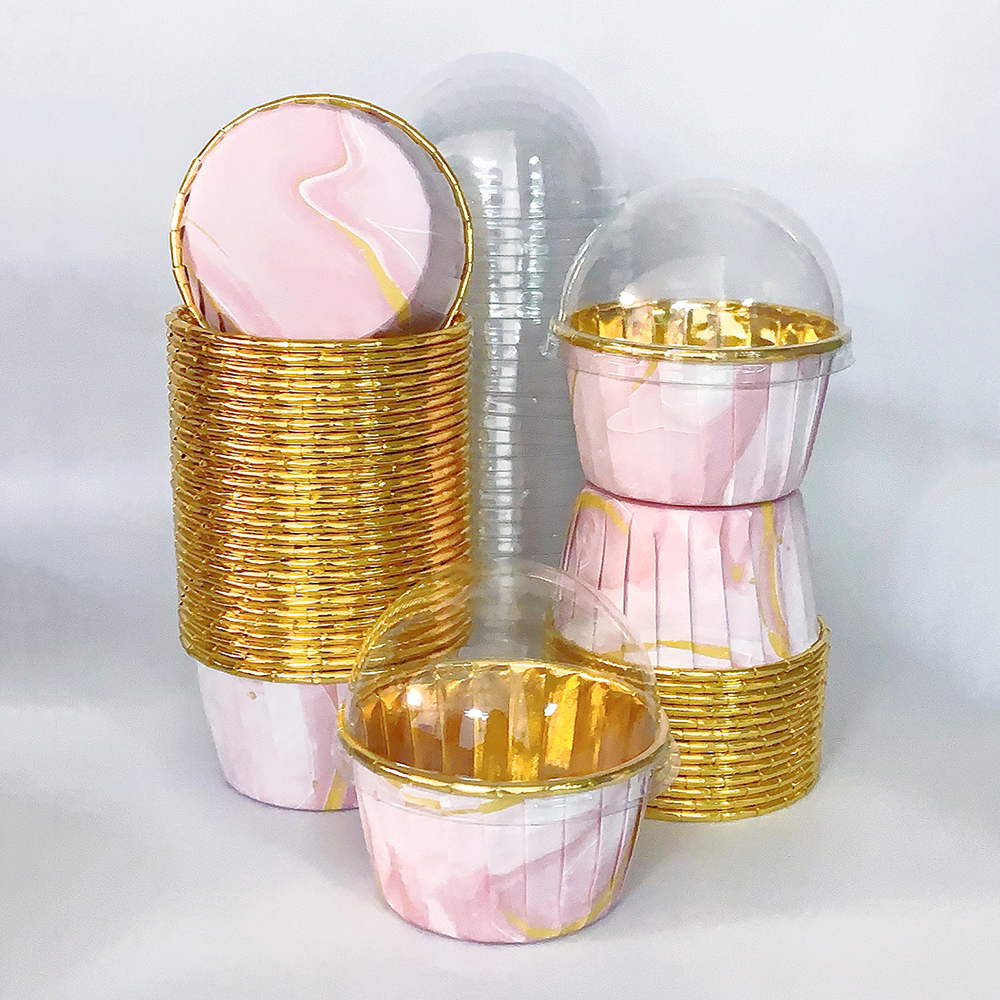 Set, 50pcs Disposable Cupcake  - огляд і ціна Plastic Cup 50Pcs