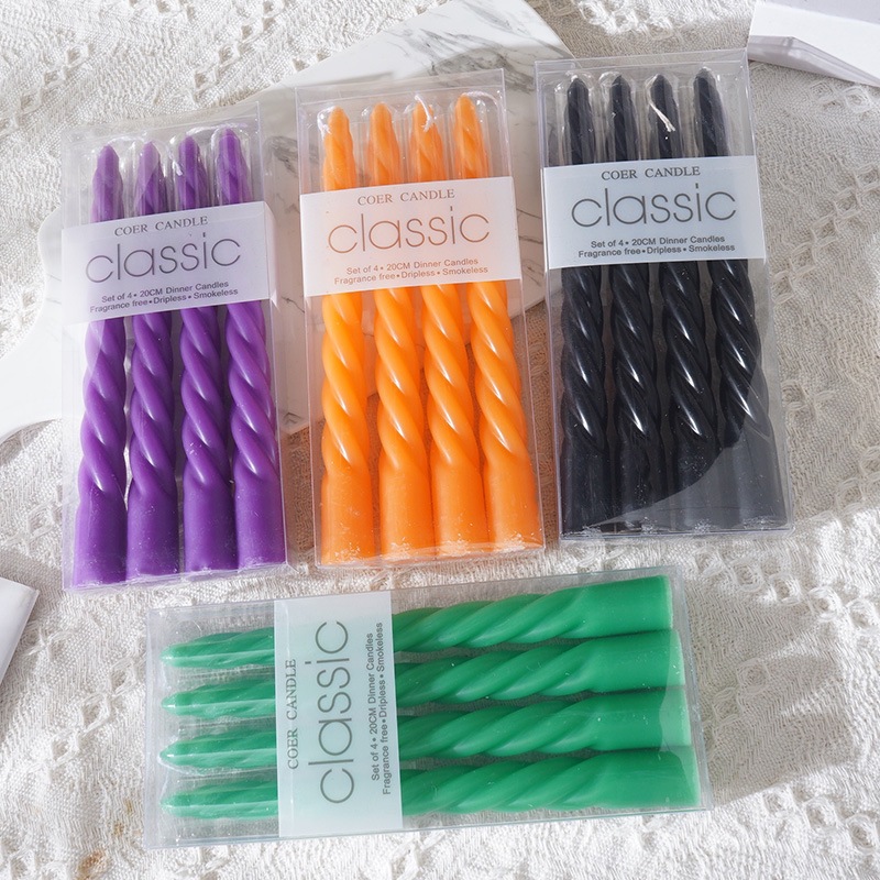 4pcs 20cm Plain Twisted Ribbed - огляд і ціна Centerpiece Stick