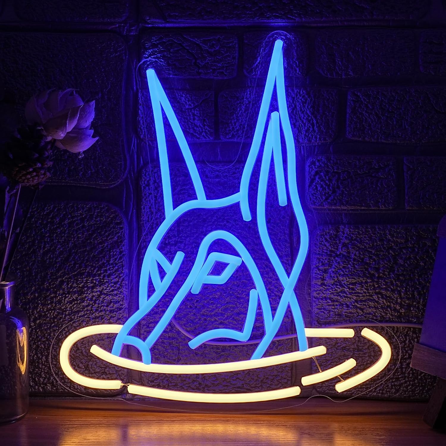 Doberman Dog Neon Sign Art Wal - огляд і ціна Neon Sign Party