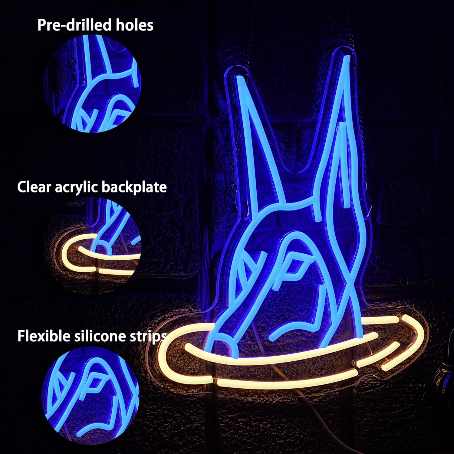 Doberman Dog Neon Sign Art Wal - огляд і ціна Neon Sign Party