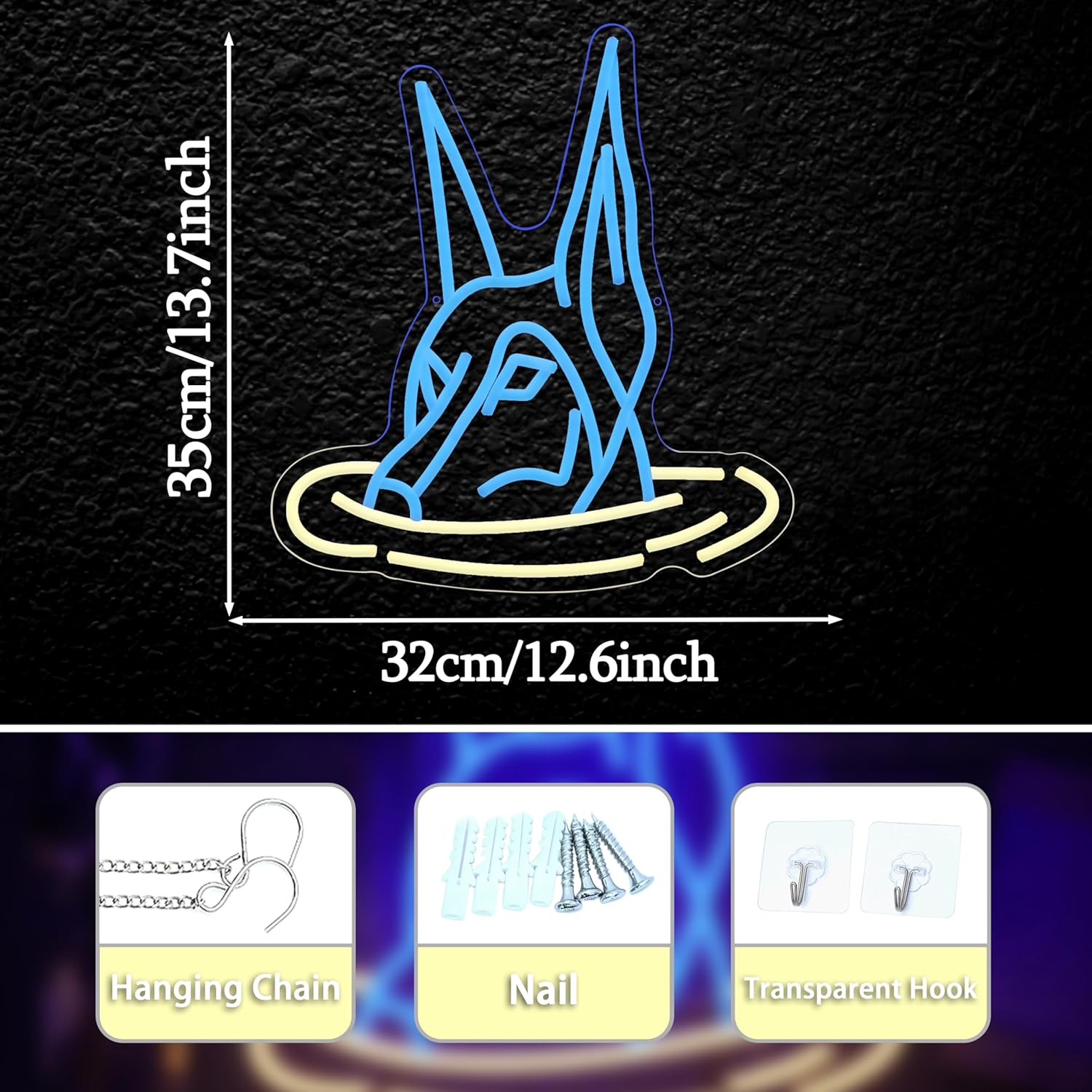 Doberman Dog Neon Sign Art Wal - огляд і ціна Neon Sign Party