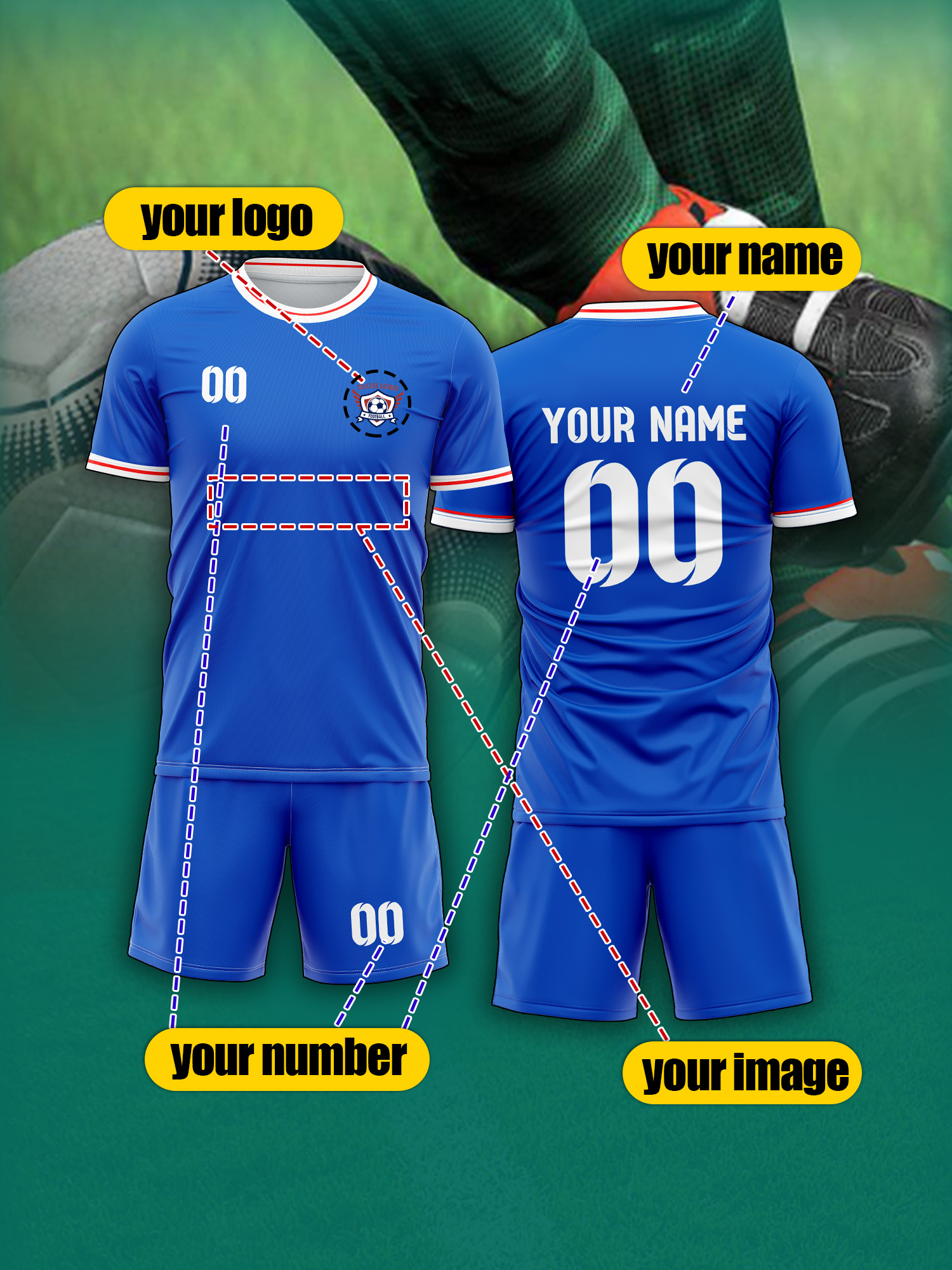 Custom Image Number Name Socce - огляд і ціна Event & Party Supply