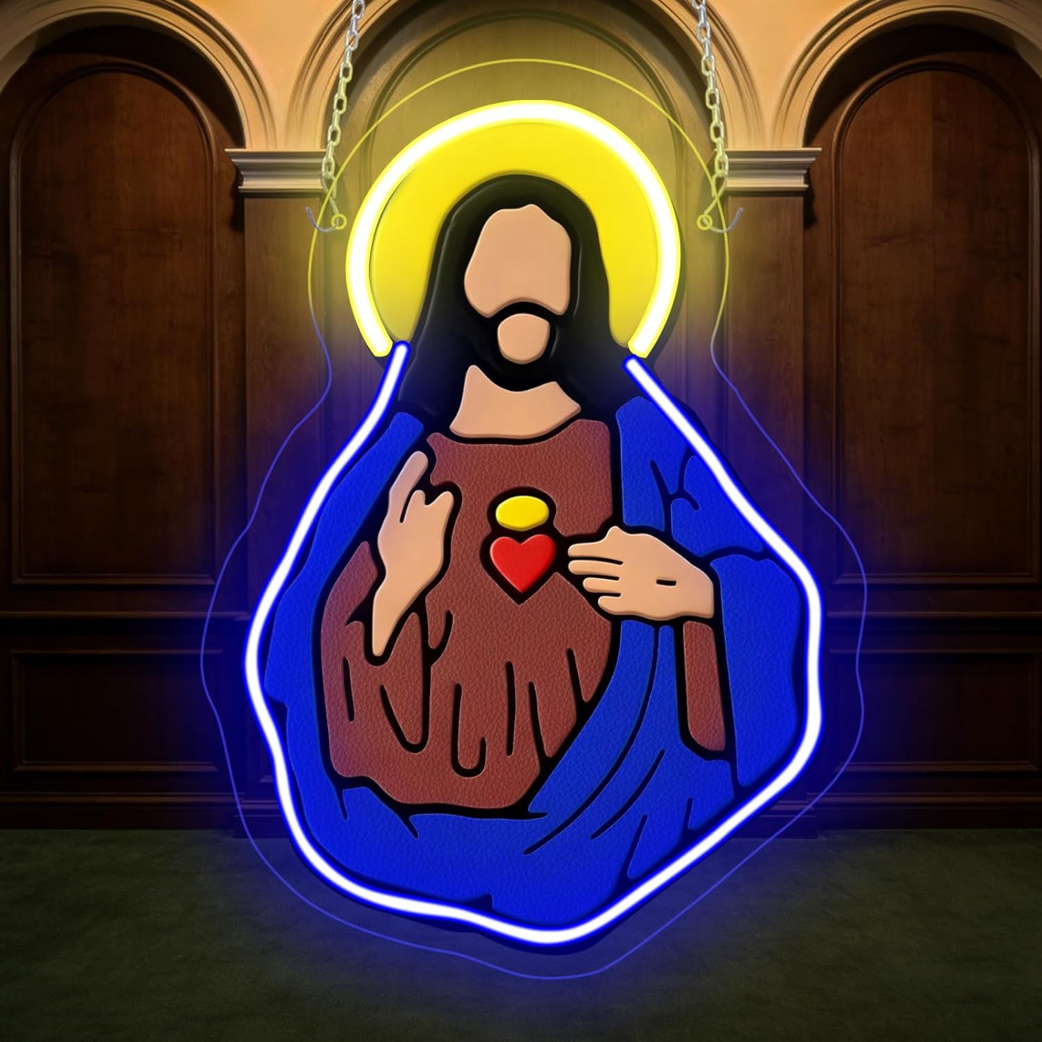 Sacred Heart of Jesus Neon Sig - огляд і ціна Neon Sign Party