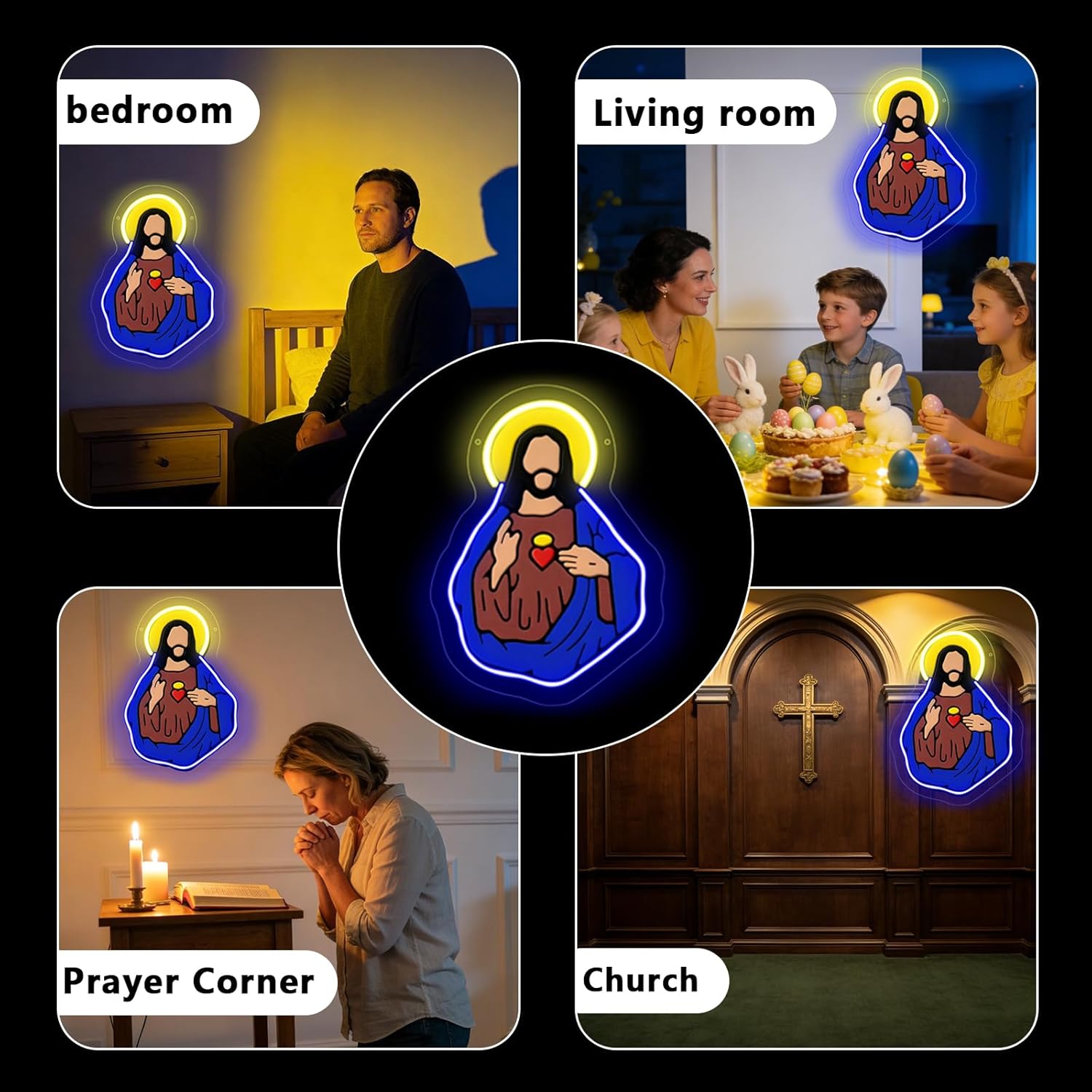 Sacred Heart of Jesus Neon Sig - огляд і ціна Neon Sign Party