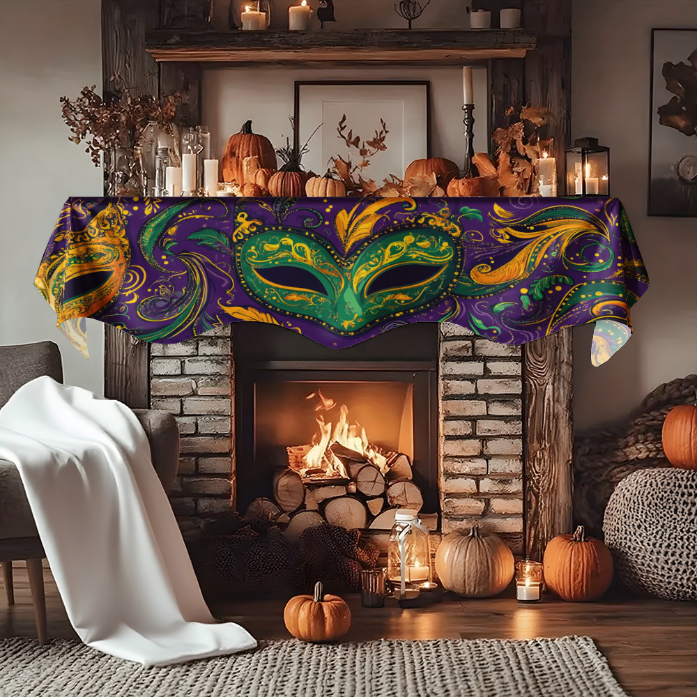 1Pc Carnival Mask Fireplace Sc - огляд і ціна Party Banner Gold