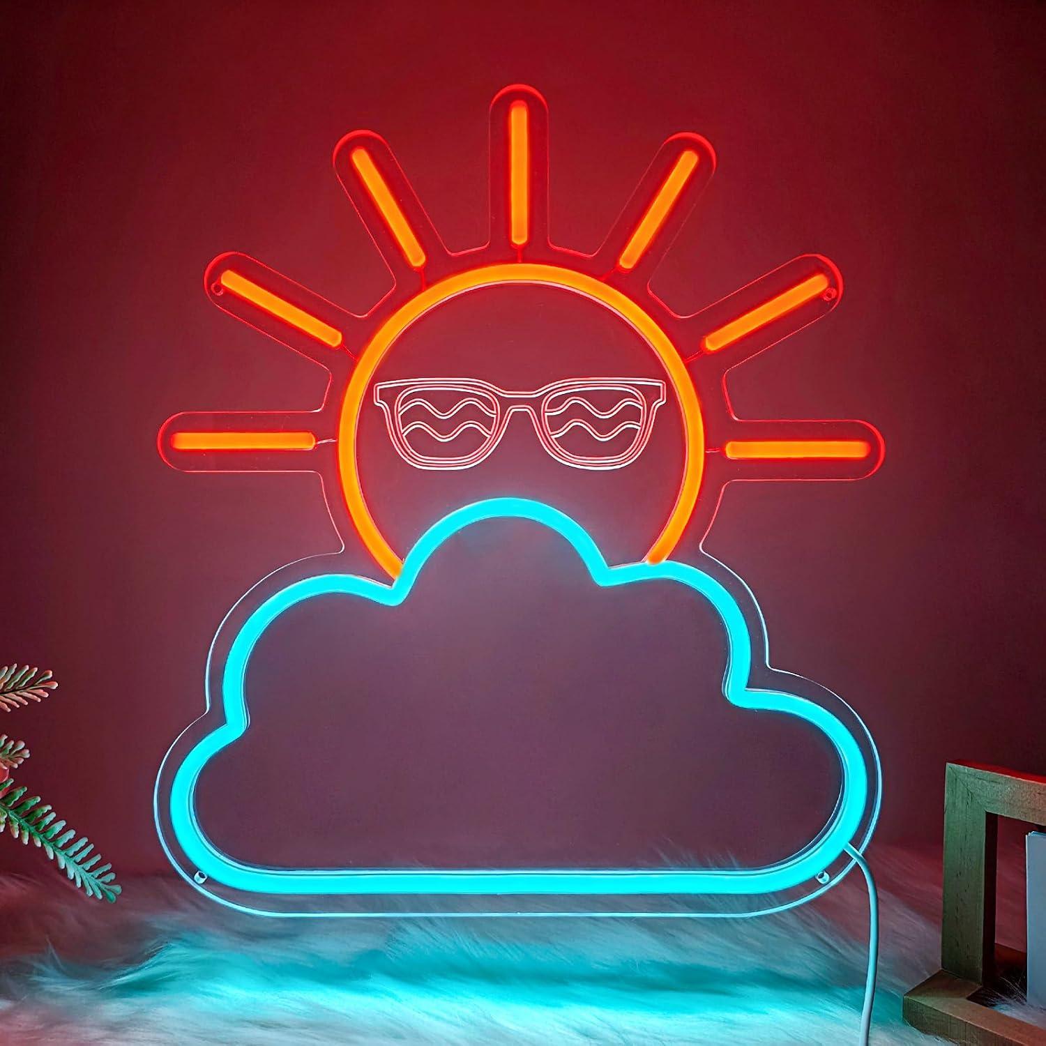Sunrise Sunset Neon Sign USB P - огляд і ціна Neon Sign Party