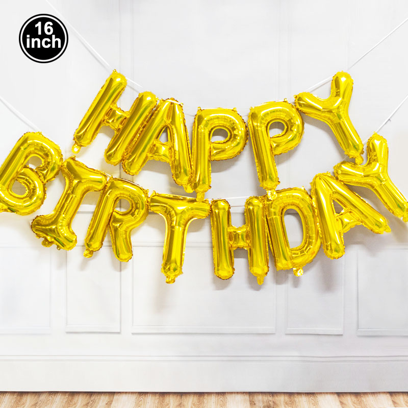Happy Birthday Decoration Ball - огляд і ціна Party Banner Gold