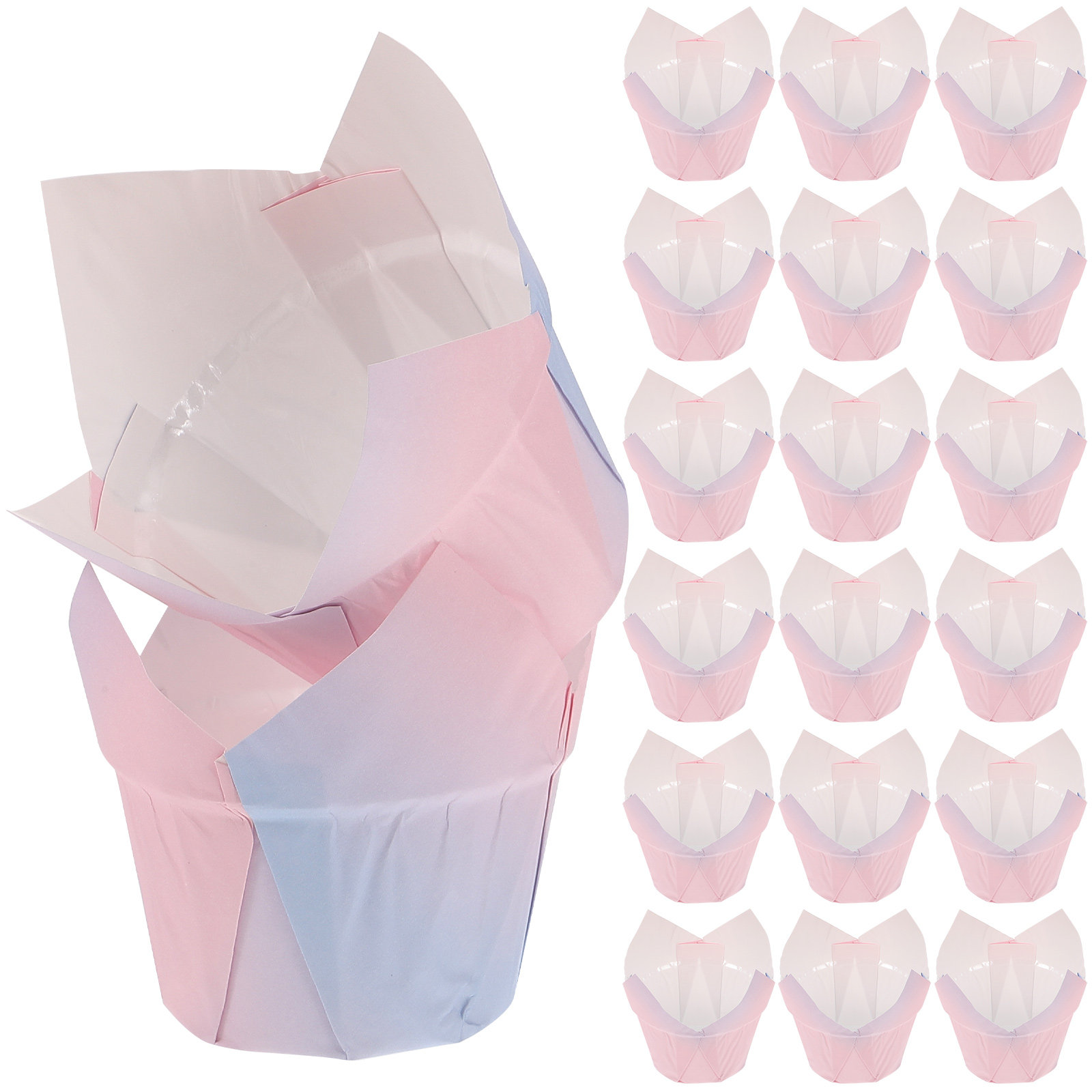 50Pcs Tulip Cupcake Liners Pap - огляд і ціна Plastic Cup 50Pcs