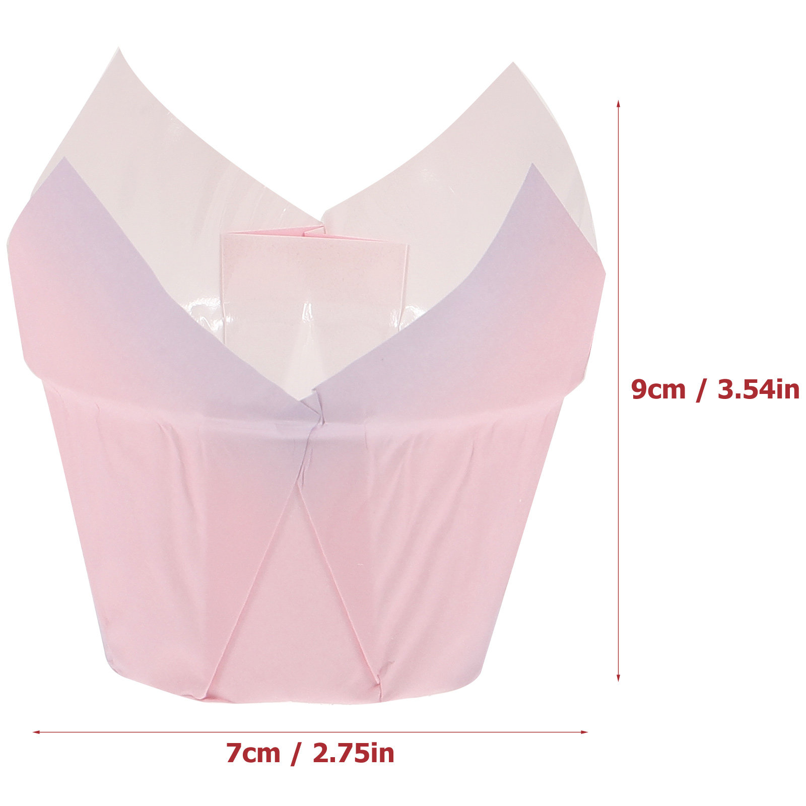 50Pcs Tulip Cupcake Liners Pap - огляд і ціна Plastic Cup 50Pcs