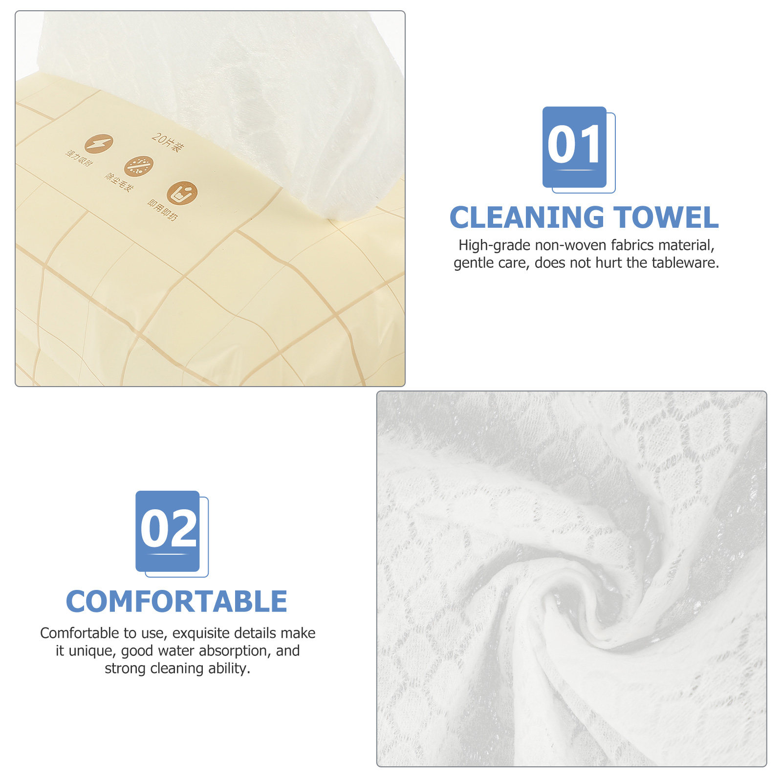 5 Bags Disposable Cleaning Clo - огляд і ціна Table Cloth Disposable