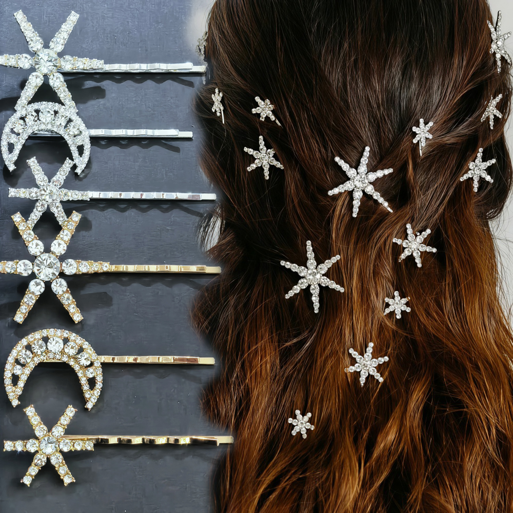 3/4 pcs set Crystal Star Hairp - огляд і ціна Event Suppliers