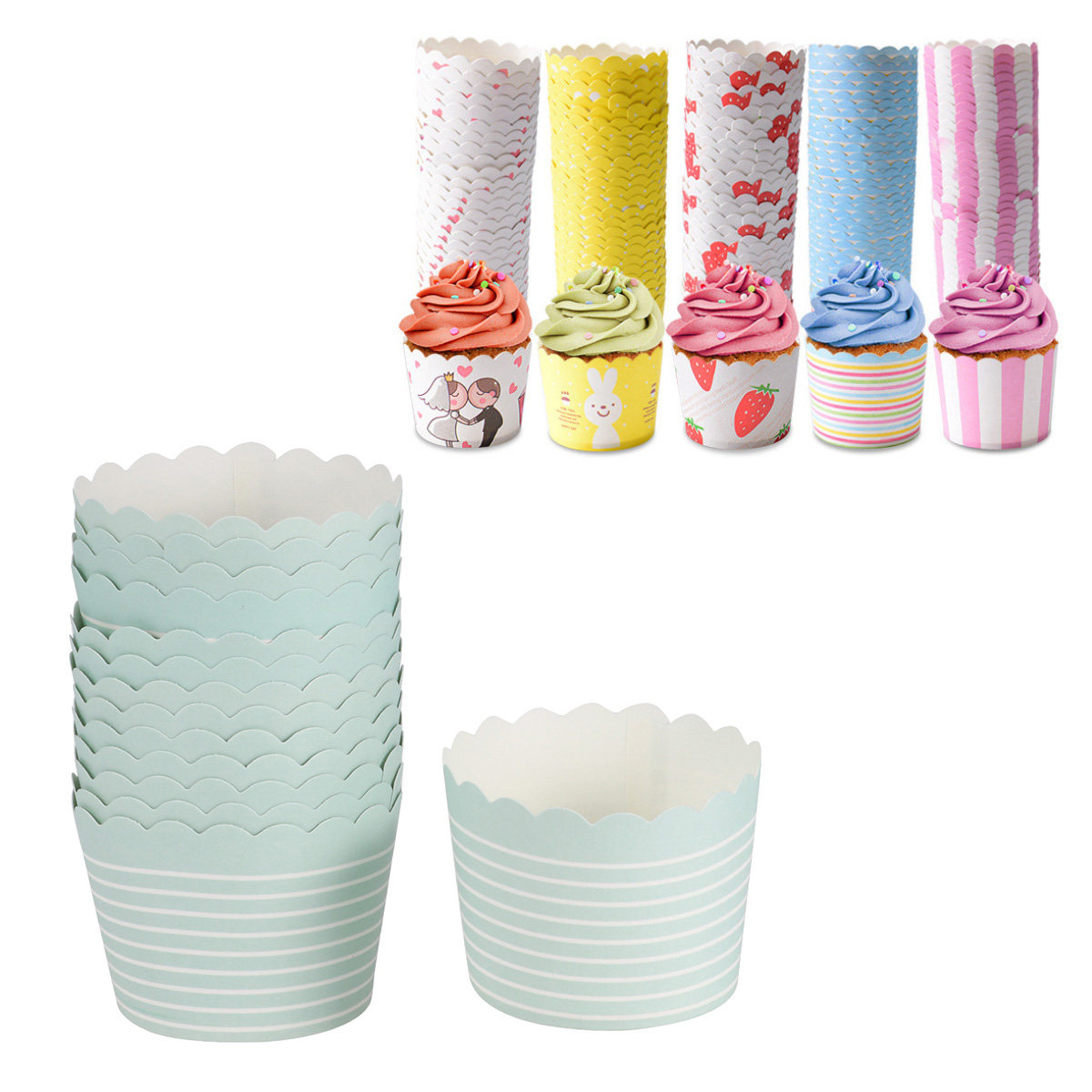 50pcs Paper Paper Dessert Bowl - огляд і ціна Plastic Cup 50Pcs