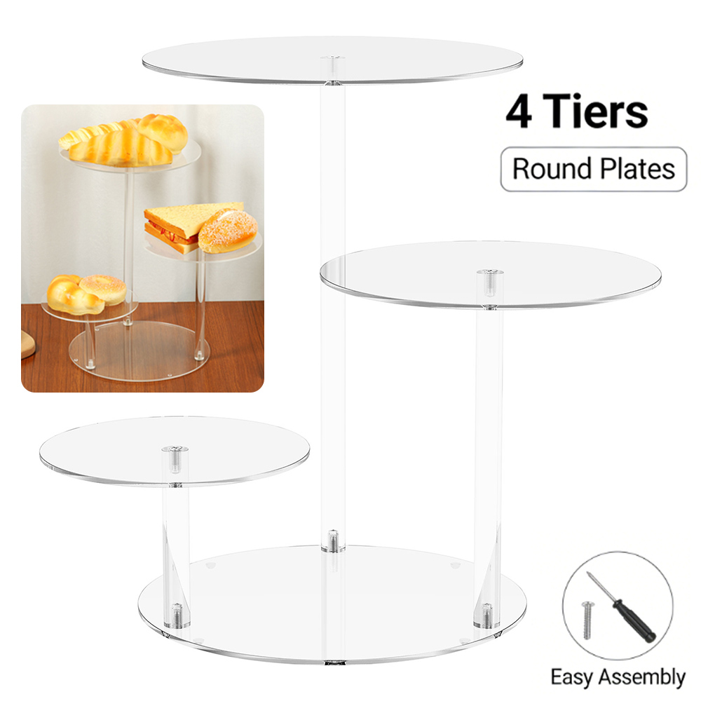 4 Tier Cake Stand Acrylic Tran - огляд і ціна Cupcake Stand Tier