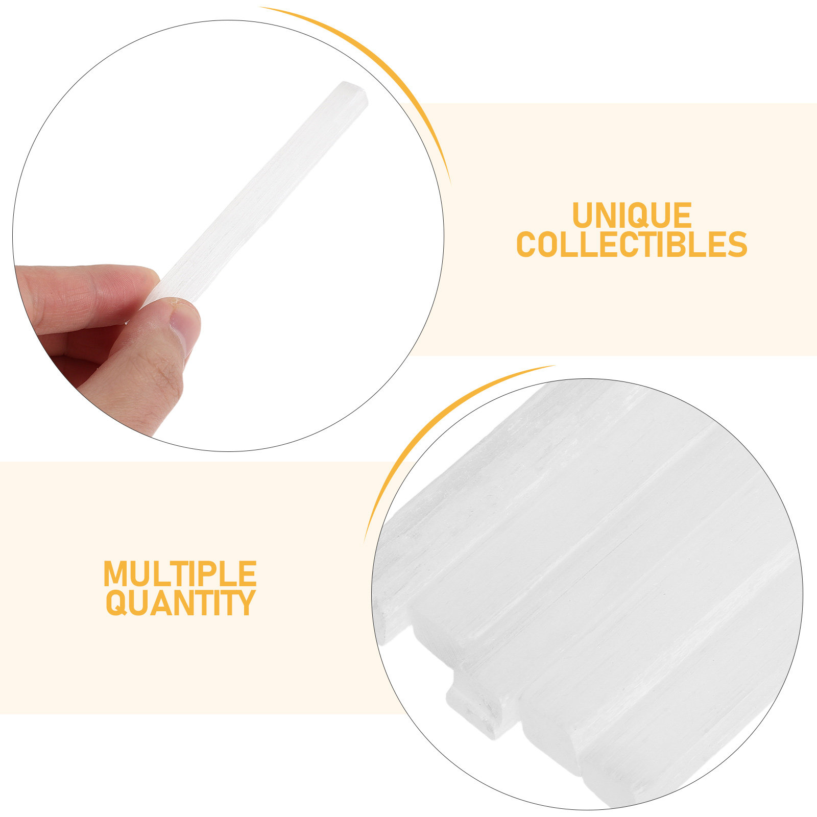 15Pcs Natural Selenite Crystal - огляд і ціна Centerpiece Stick