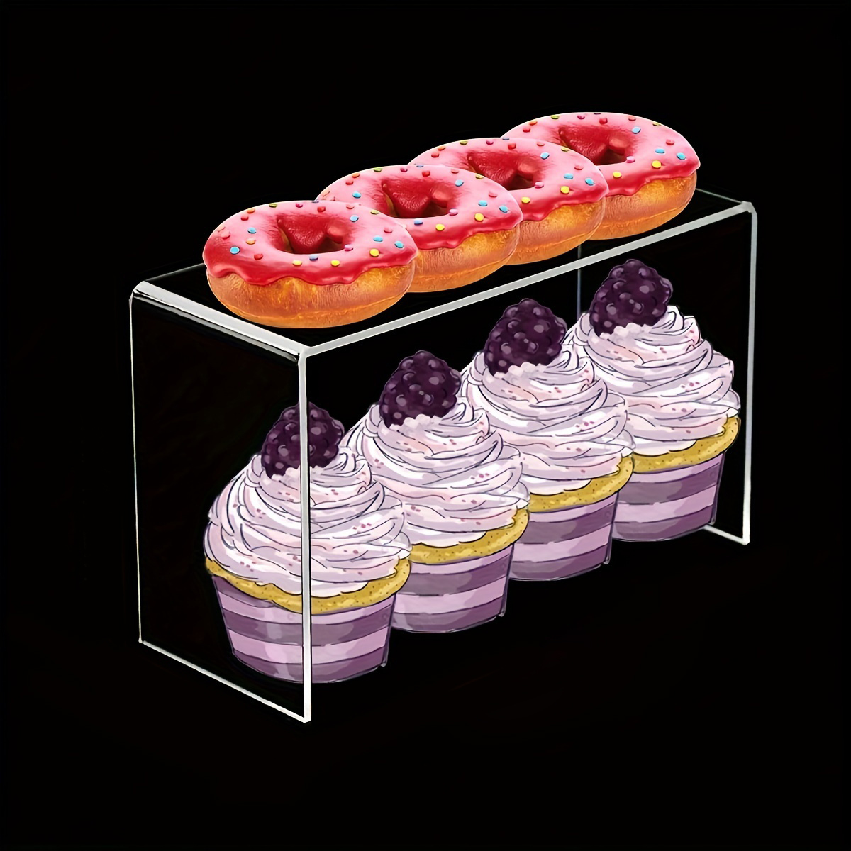 5pcs Acrylic Dessert Display S - огляд і ціна Cupcake Stand Tier