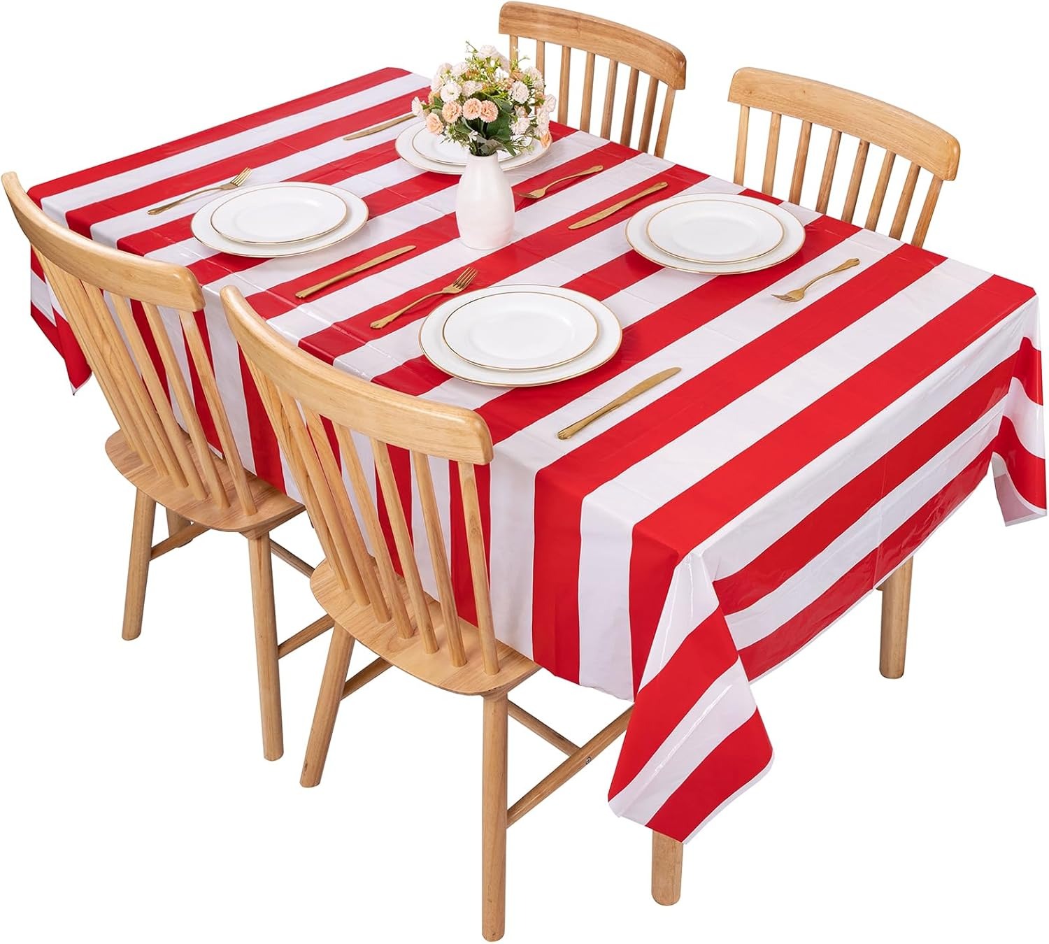 3 Packs Red and White Horizont - огляд і ціна Table Cloth Disposable