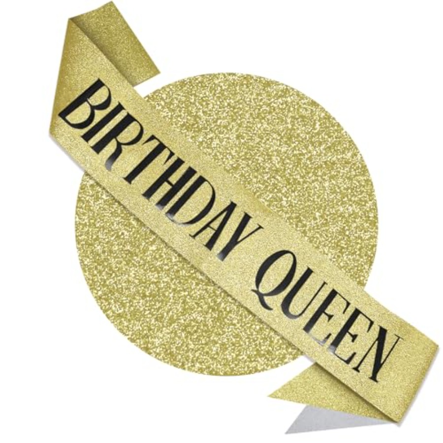 Birthday Queen Sash Glitter Go - огляд і ціна Birthday Sash Glitter