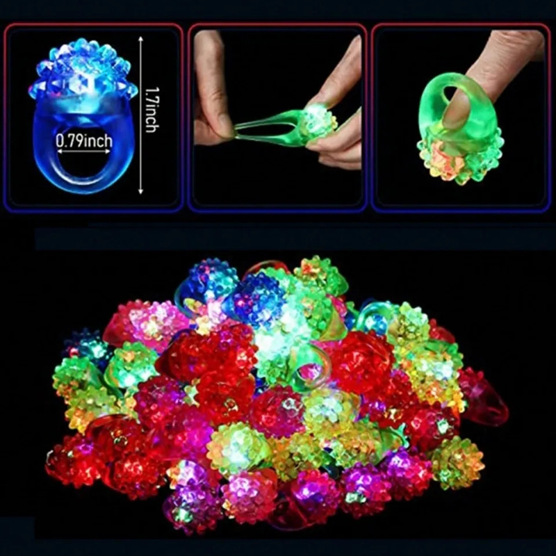 20/30/50pcs Glowing Rings LED  - огляд і ціна Cotton Candy Cone
