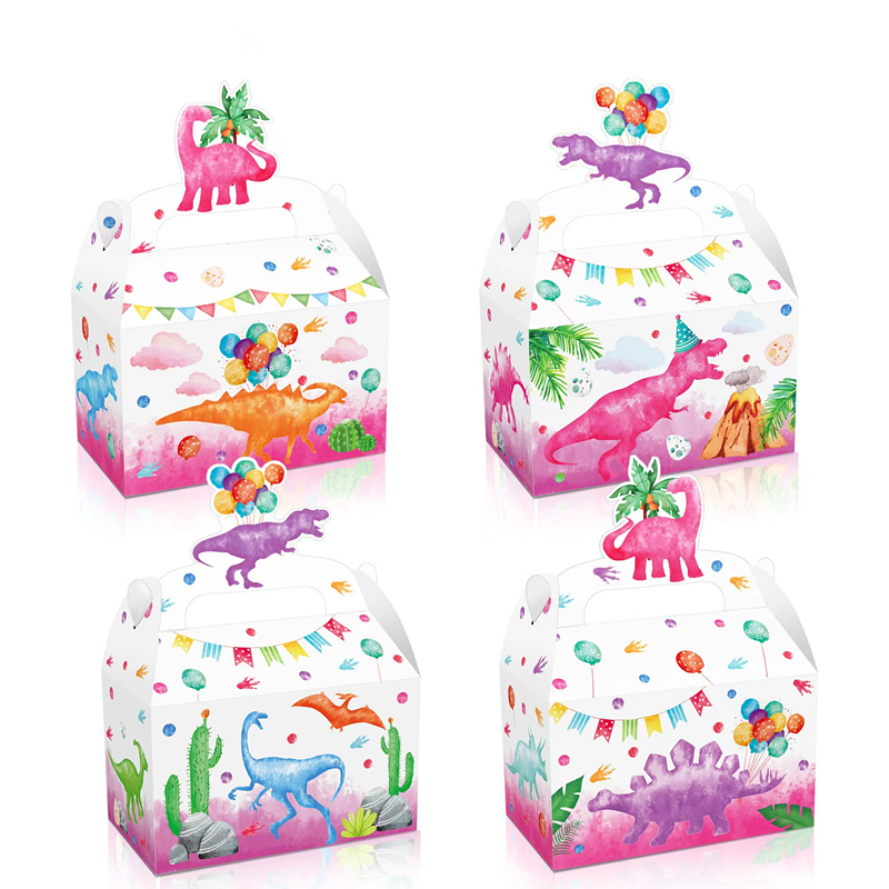 4/24Pcs Pink Dinosaur Candy Bo - огляд і ціна Event Party Box