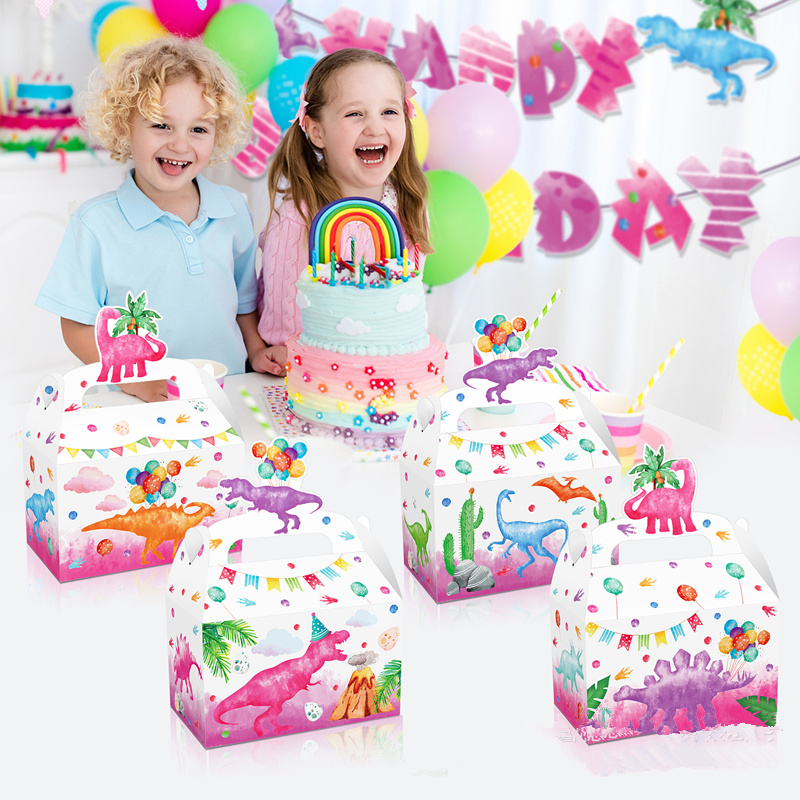 4/24Pcs Pink Dinosaur Candy Bo - огляд і ціна Event Party Box