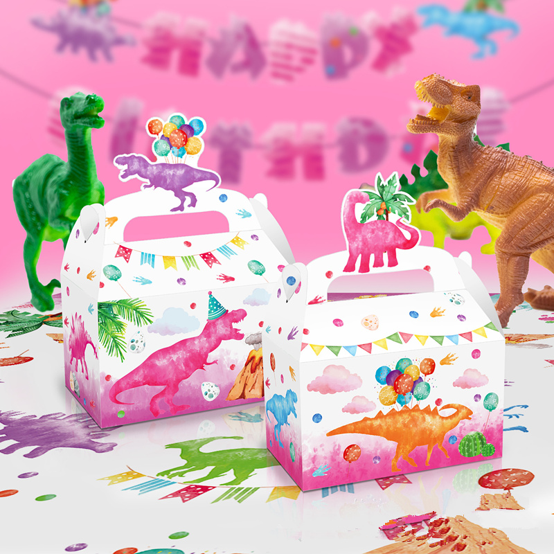 4/24Pcs Pink Dinosaur Candy Bo - огляд і ціна Event Party Box