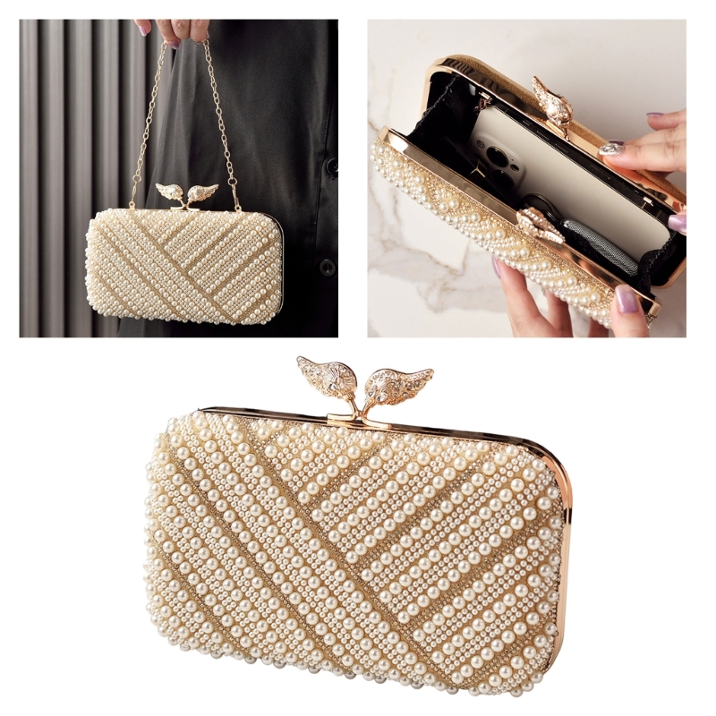 H3CB Elegant Faux Pearls Eveni - огляд і ціна Event Party Box