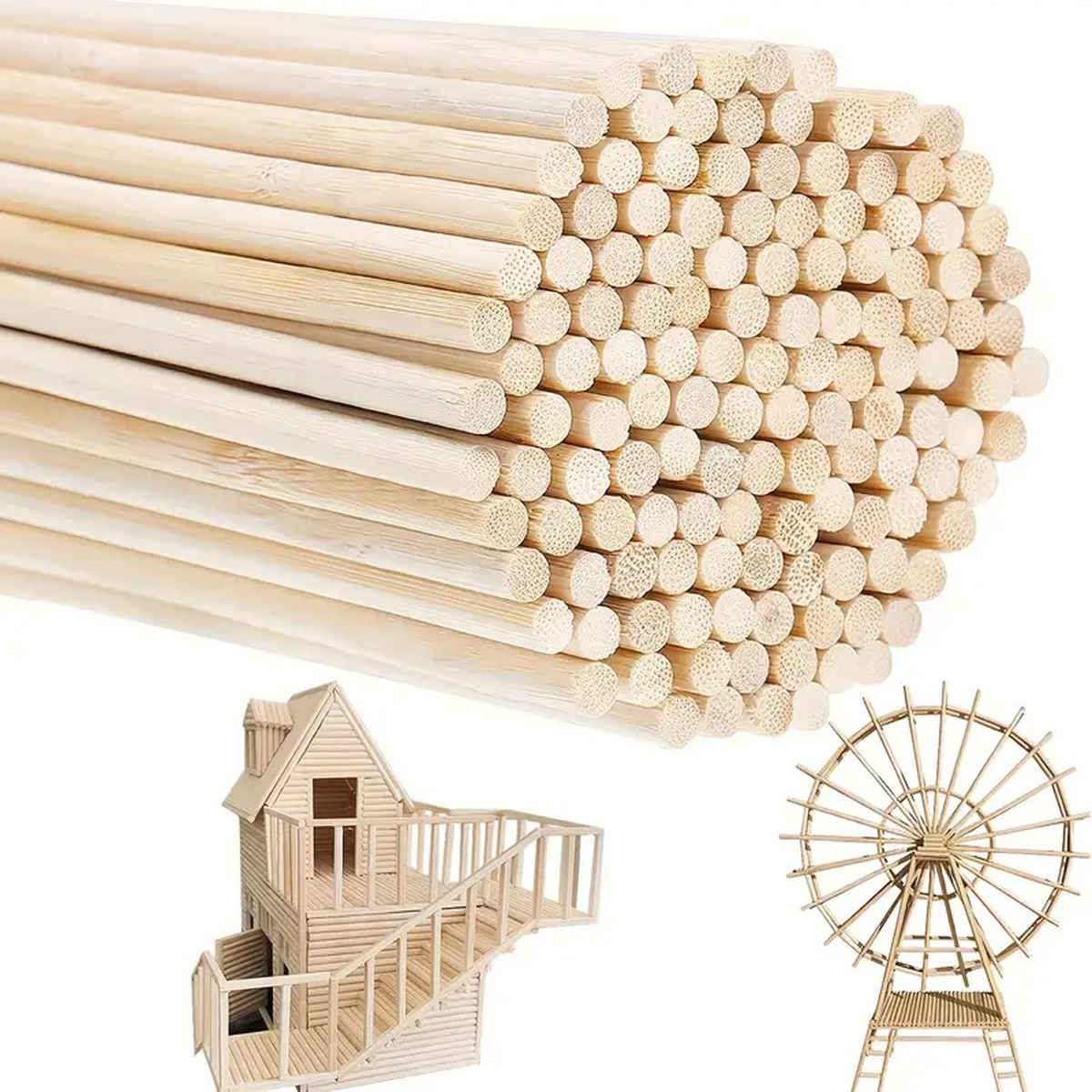 DIY Bamboo Sticks 50/100pcs Na - огляд і ціна Cotton Candy Cone