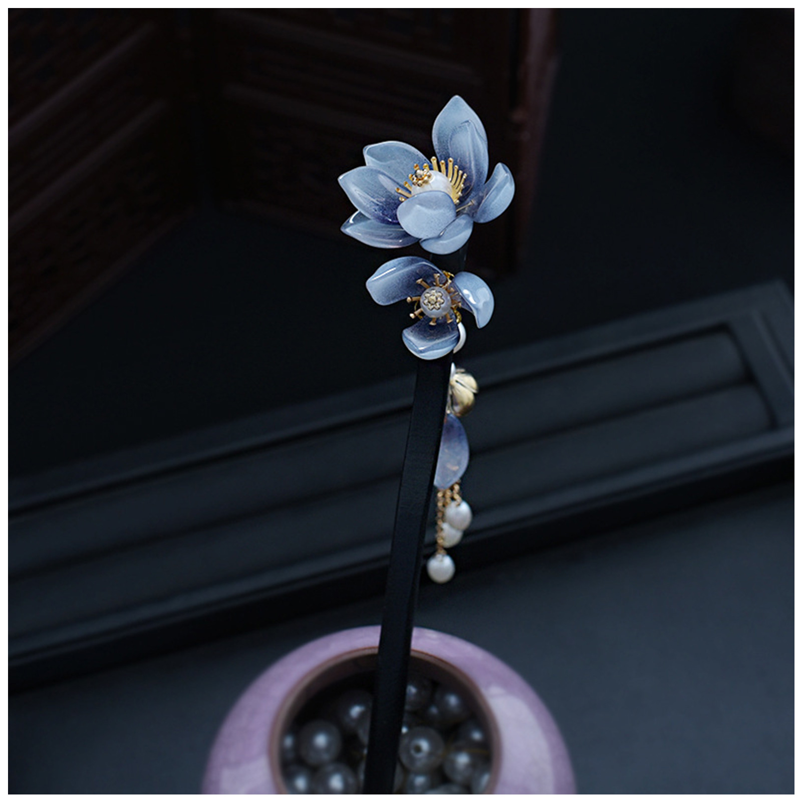 Blue Flower Hair Stick Vintage - огляд і ціна Event Suppliers