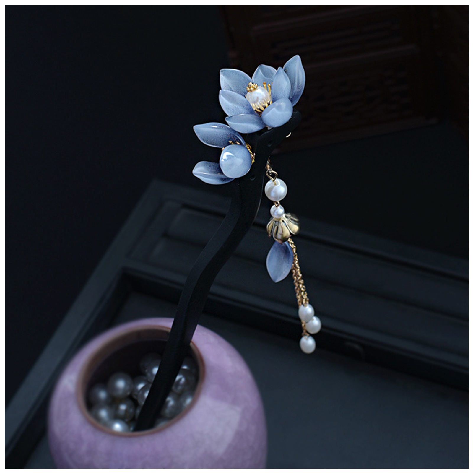 Blue Flower Hair Stick Vintage - огляд і ціна Event Suppliers