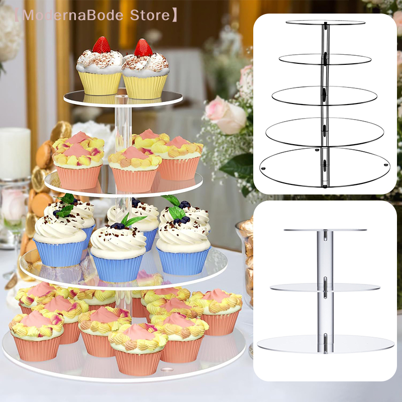 3/4/5 Tier Acrylic Round Cupca - огляд і ціна Cupcake Stand Tier
