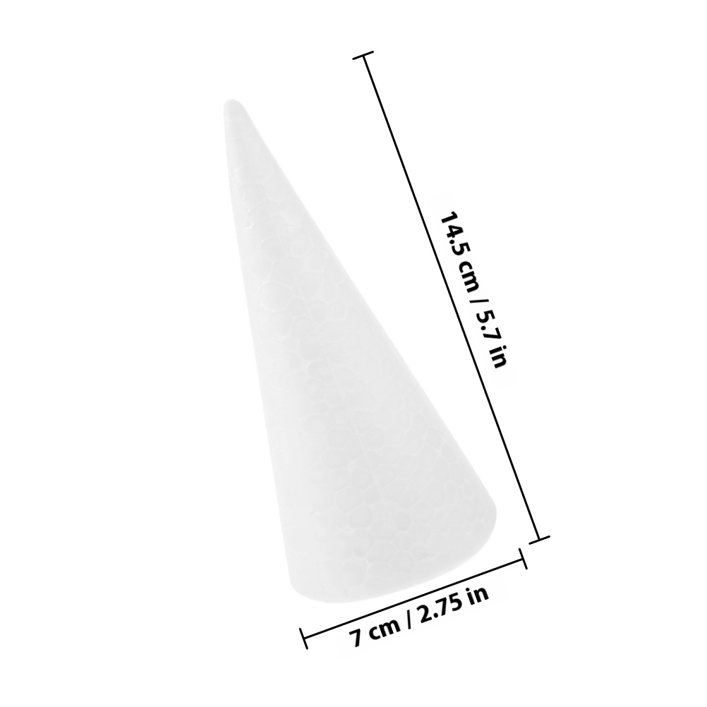 20Pcs White Foam Cones Polysty - огляд і ціна Cotton Candy Cone