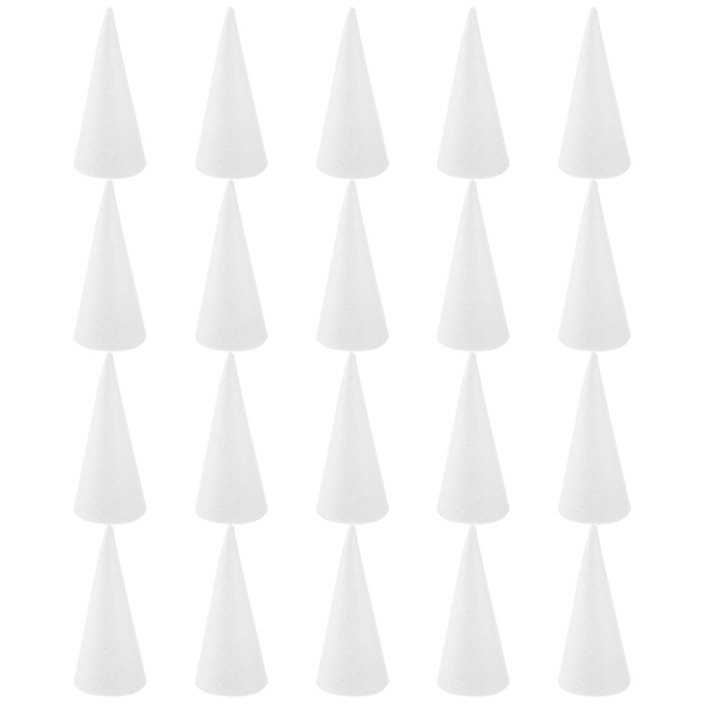 20Pcs White Foam Cones Polysty - огляд і ціна Cotton Candy Cone