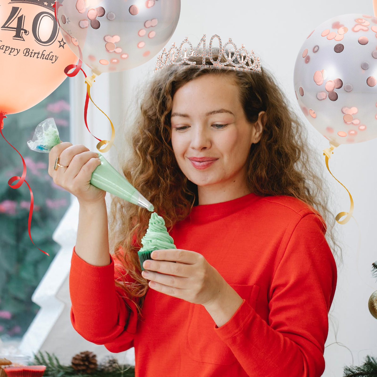 1Set Girl Birthday Crown and S - огляд і ціна Birthday Sash Glitter