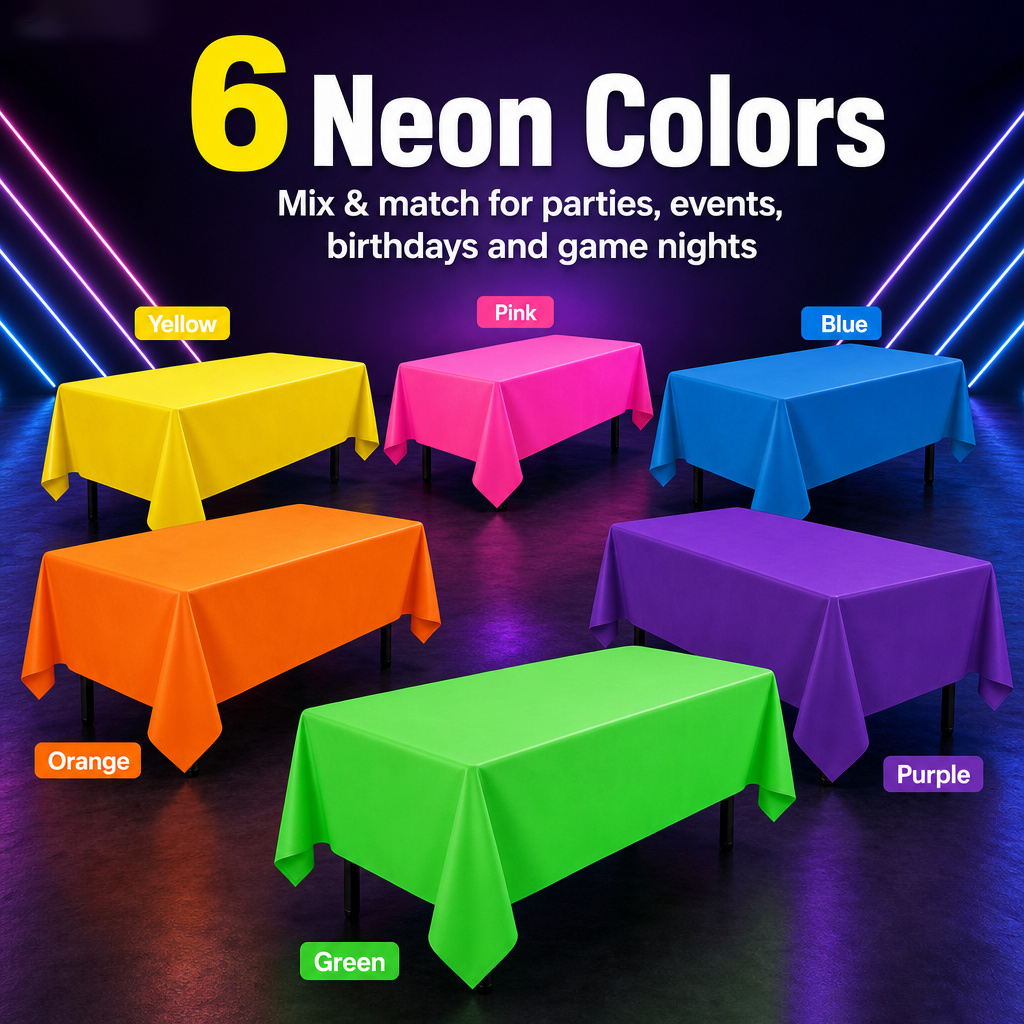 Thickened Macaron Fluorescent  - огляд і ціна Table Cloth Disposable