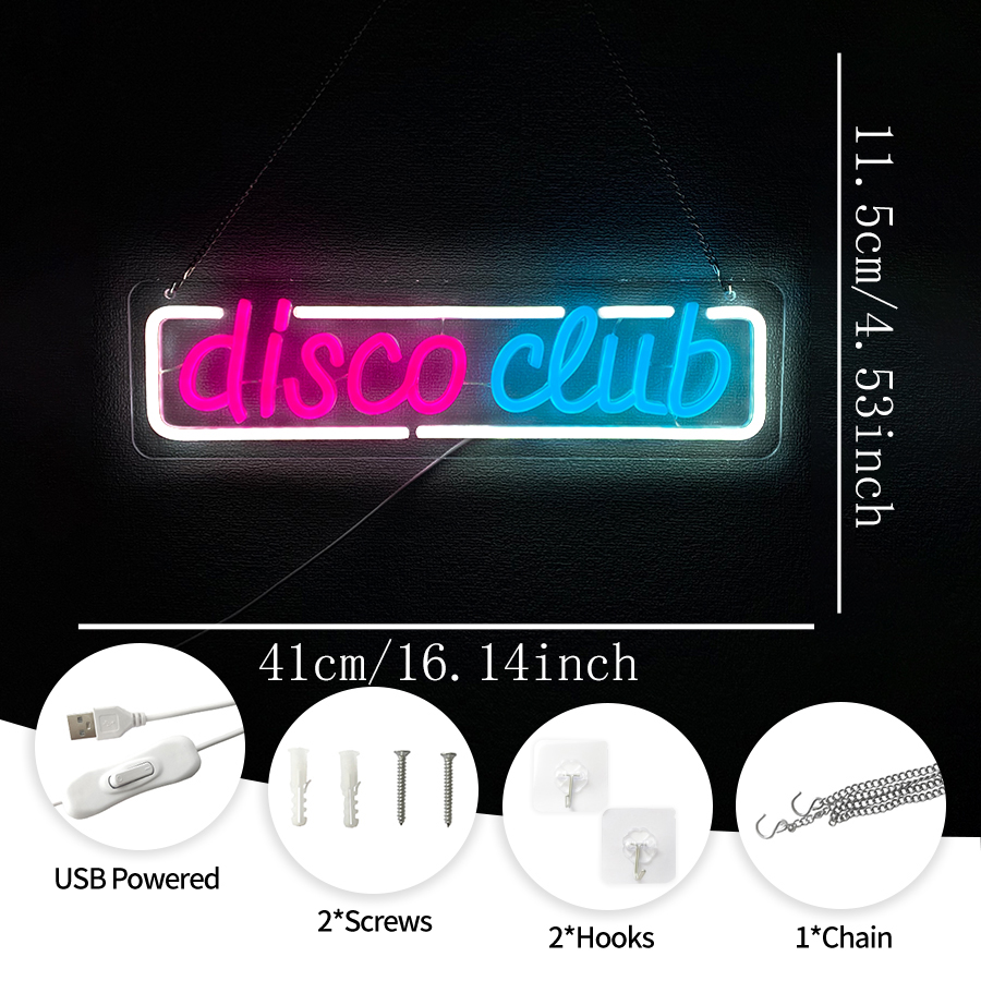 Disco Neon Sign LED Word Light - огляд і ціна Neon Sign Party