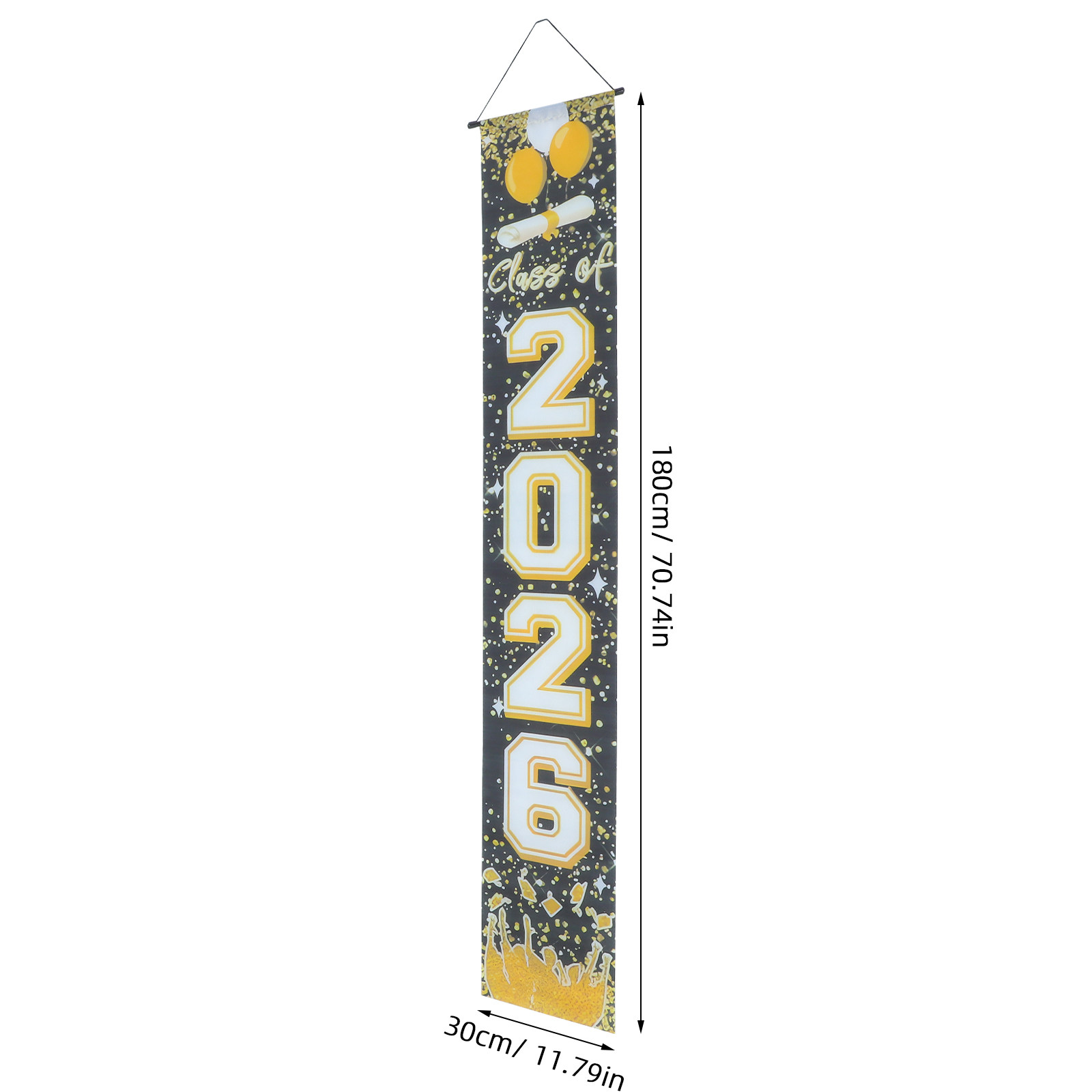 1Pair Graduation Door Couplets - огляд і ціна Party Banner Gold