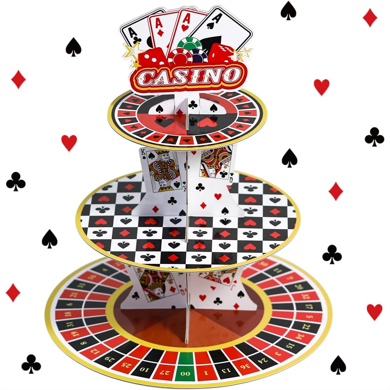 Casino Cupcake Stand 3 Tier fo - огляд і ціна Cupcake Stand Tier