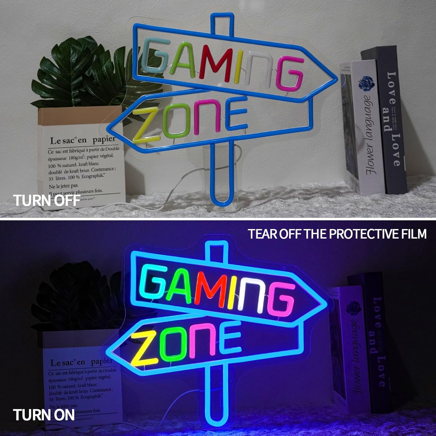 Gaming Zone Neon Sign USB LED  - огляд і ціна Neon Sign Party