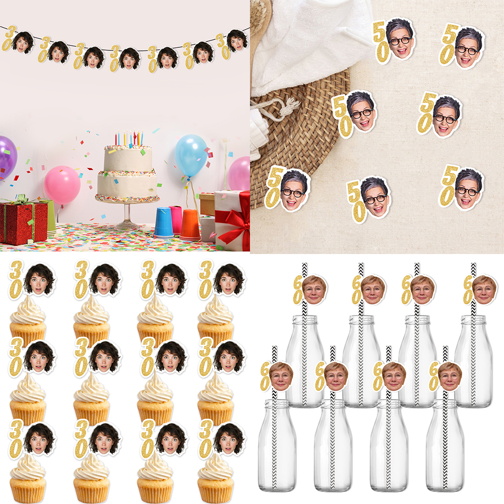 Custom Gold Glitter Birthday B - огляд і ціна Party Banner Gold
