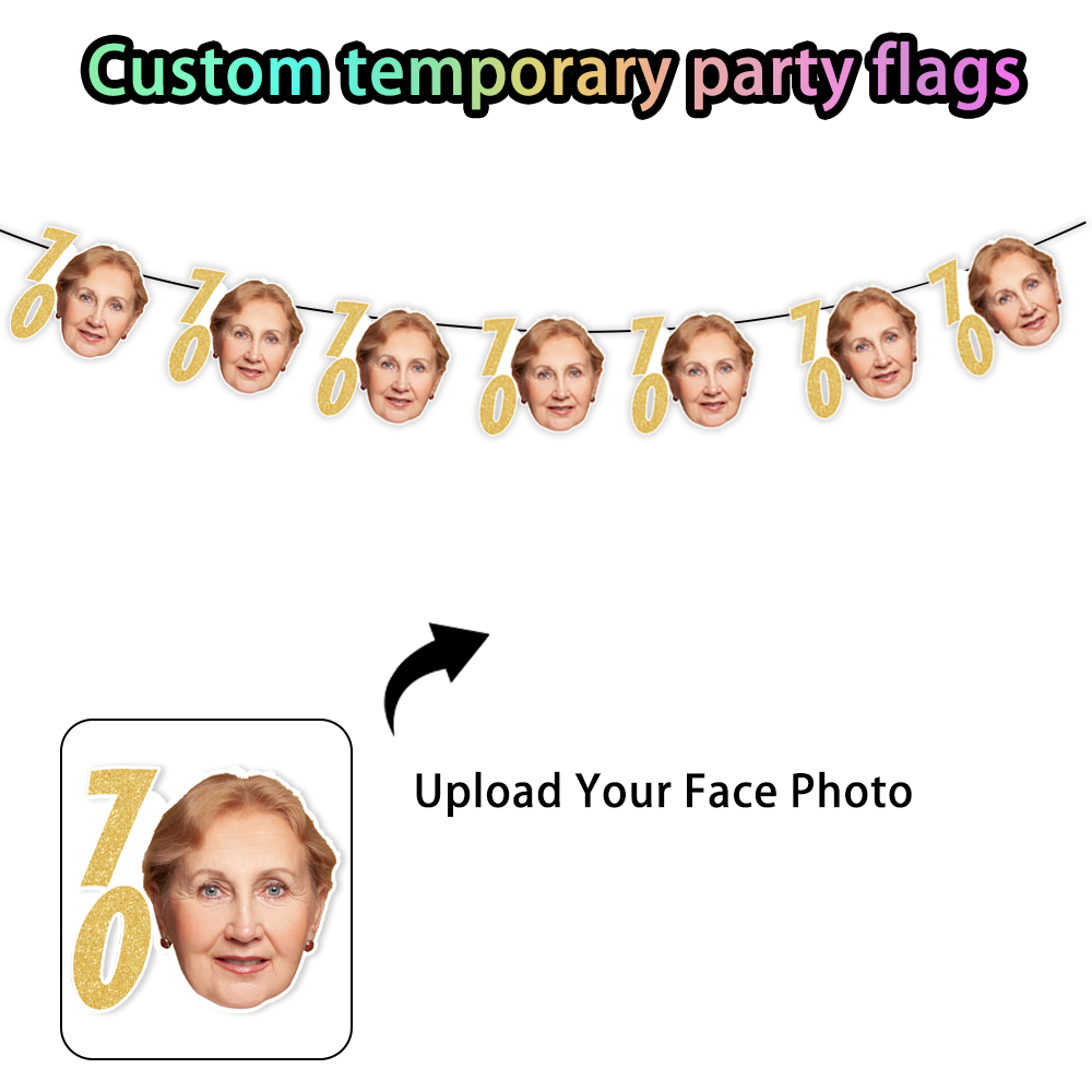 Custom Gold Glitter Birthday B - огляд і ціна Party Banner Gold
