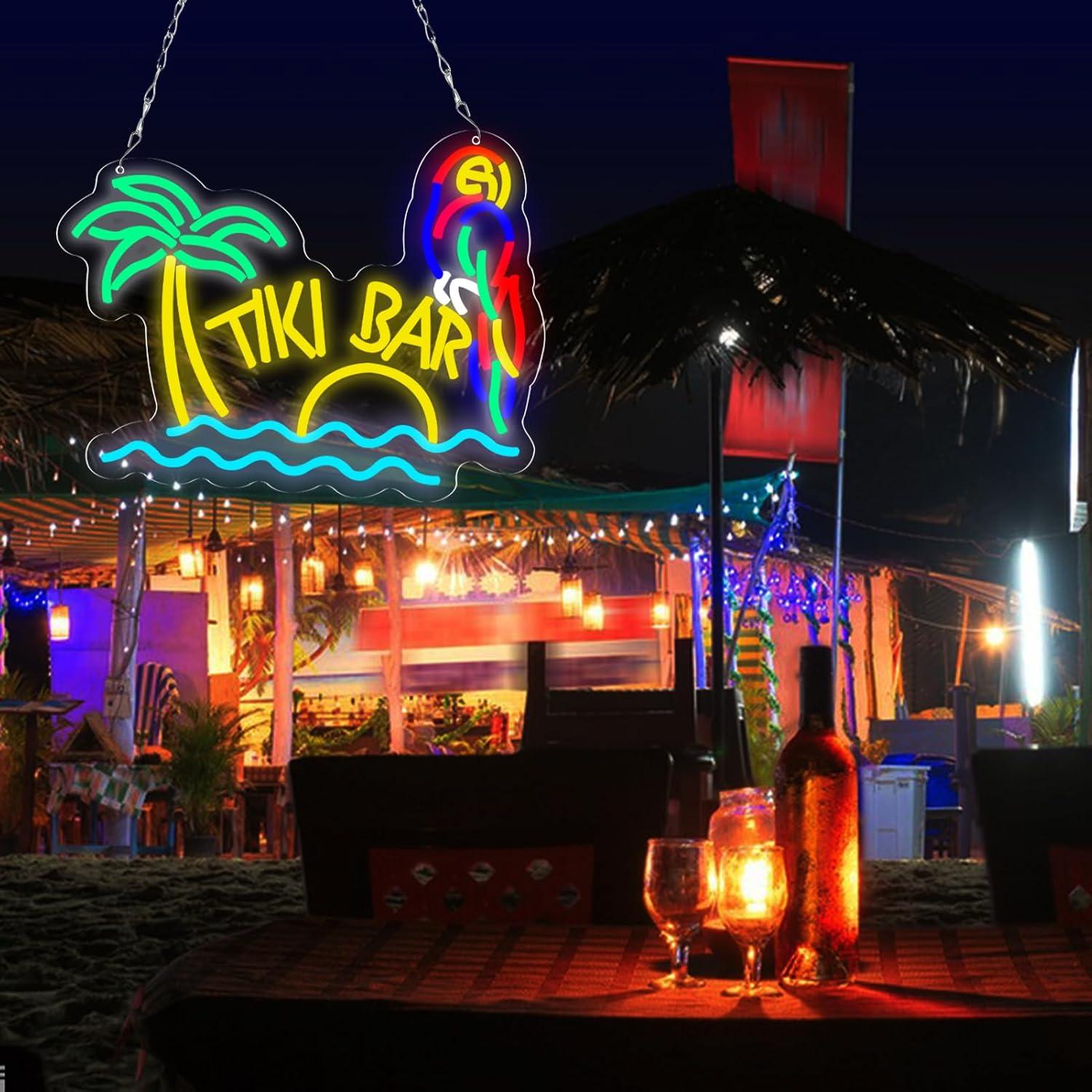 Tiki Bar Neon Sign Beach Theme - огляд і ціна Neon Sign Party