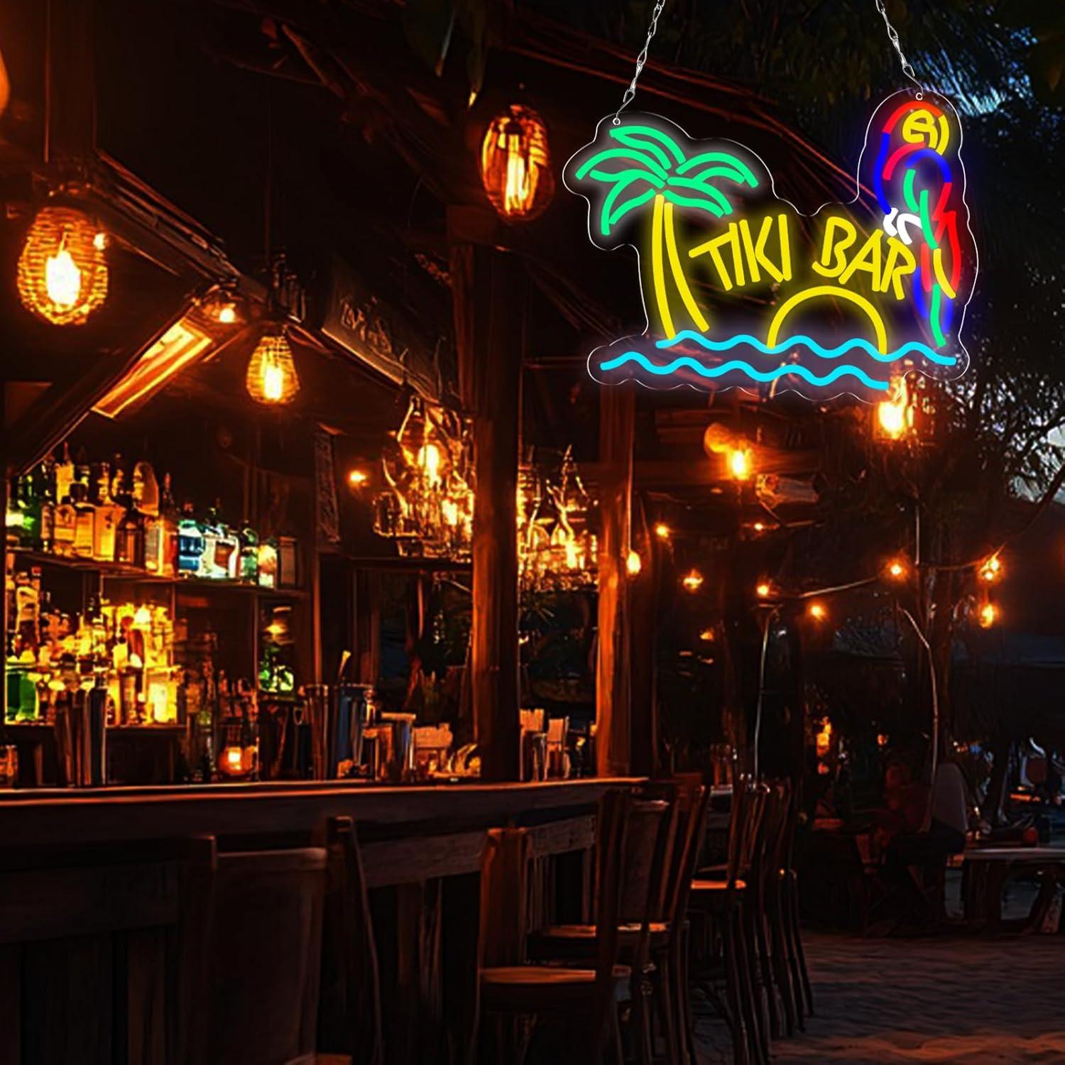 Tiki Bar Neon Sign Beach Theme - огляд і ціна Neon Sign Party