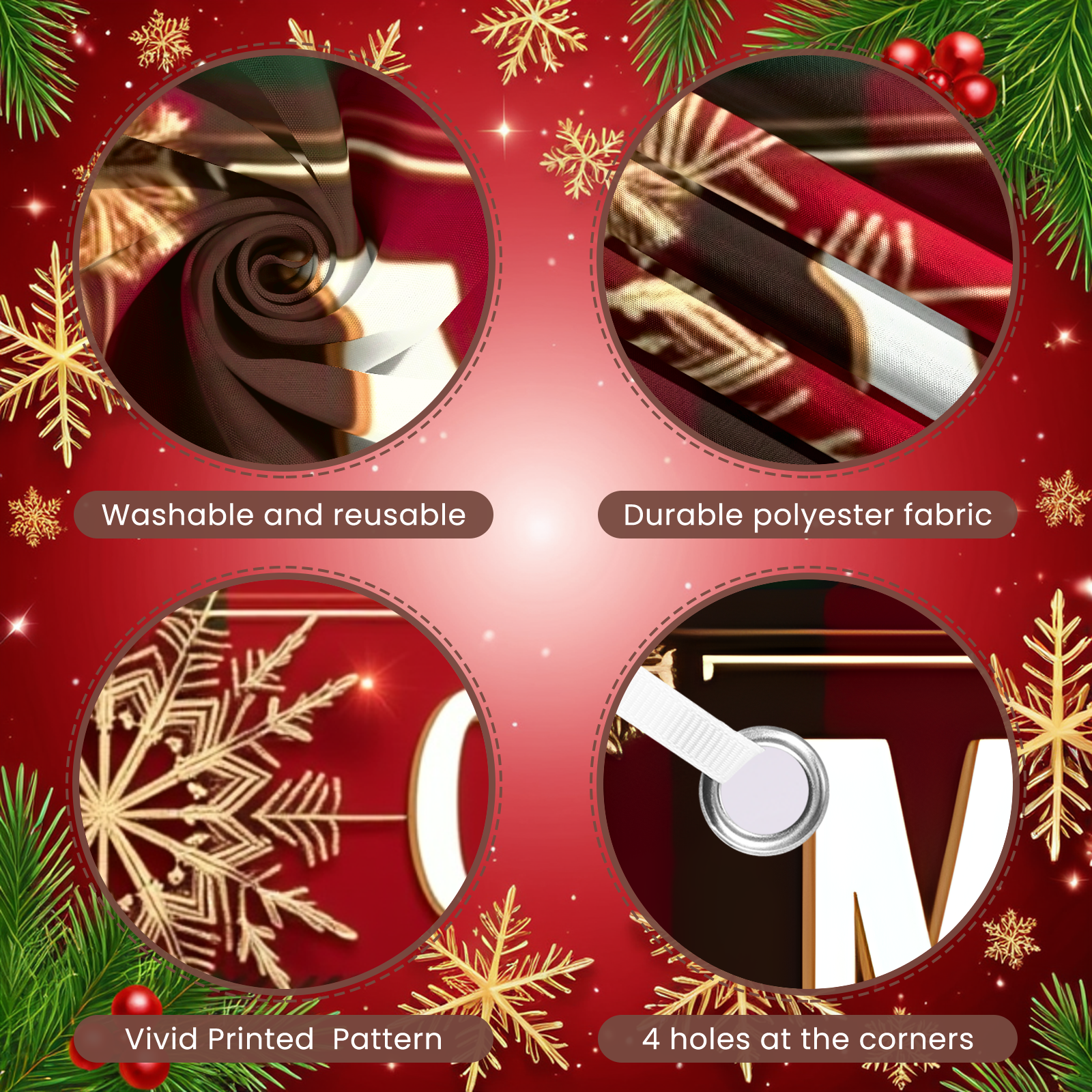Festival Decoration Gold Snowf - огляд і ціна Party Banner Gold
