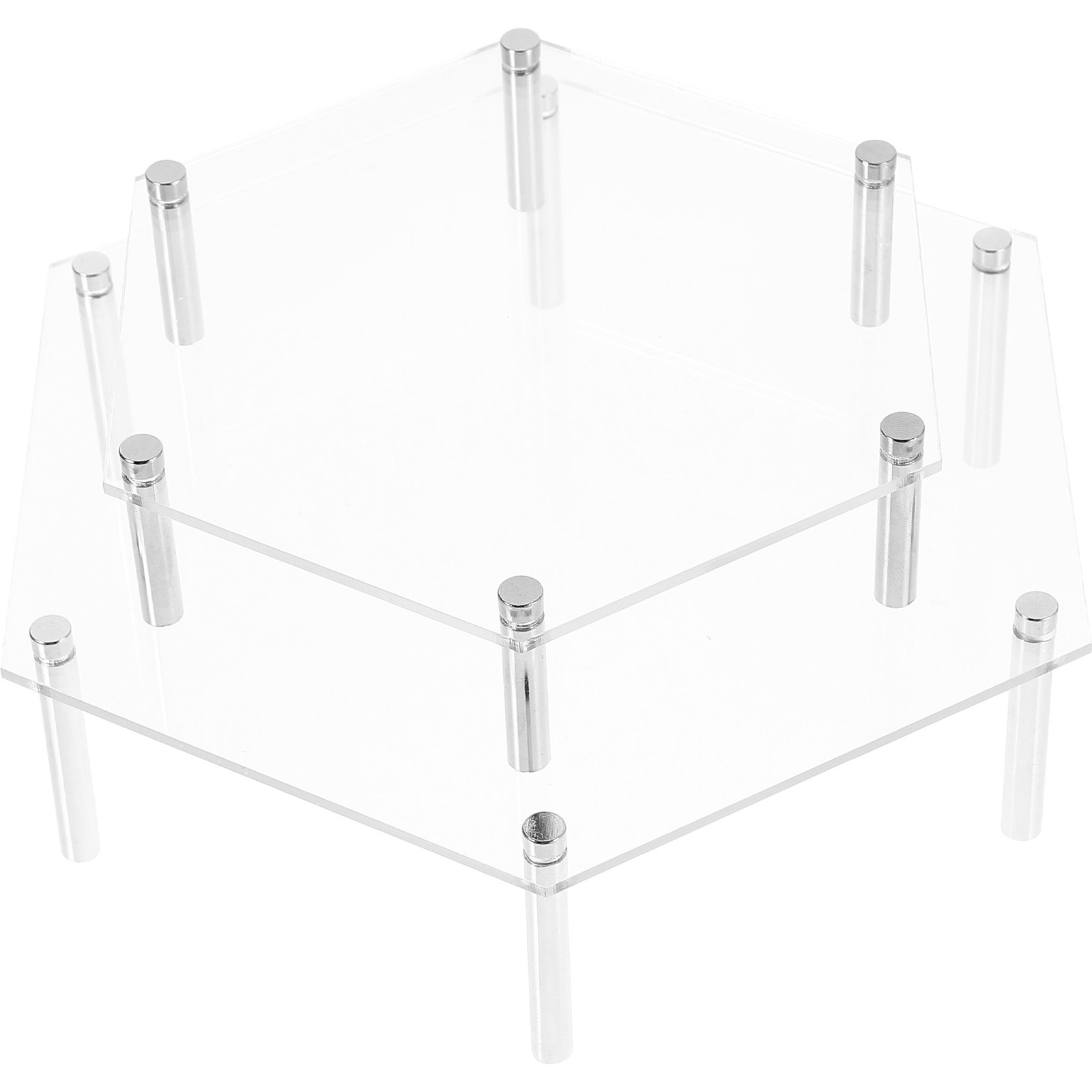 1Set Acrylic Cake Stand Clear  - огляд і ціна Cupcake Stand Tier